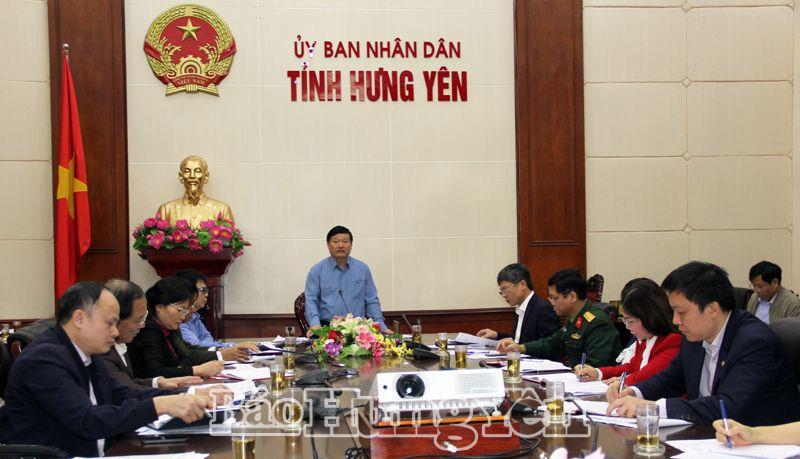 Hưng Yên họp trực tuyến về tăng cường công tác phòng, chống dịch Covid-19