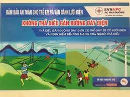 Tuyên truyền không thả diều, vật bay gần công trình điện
