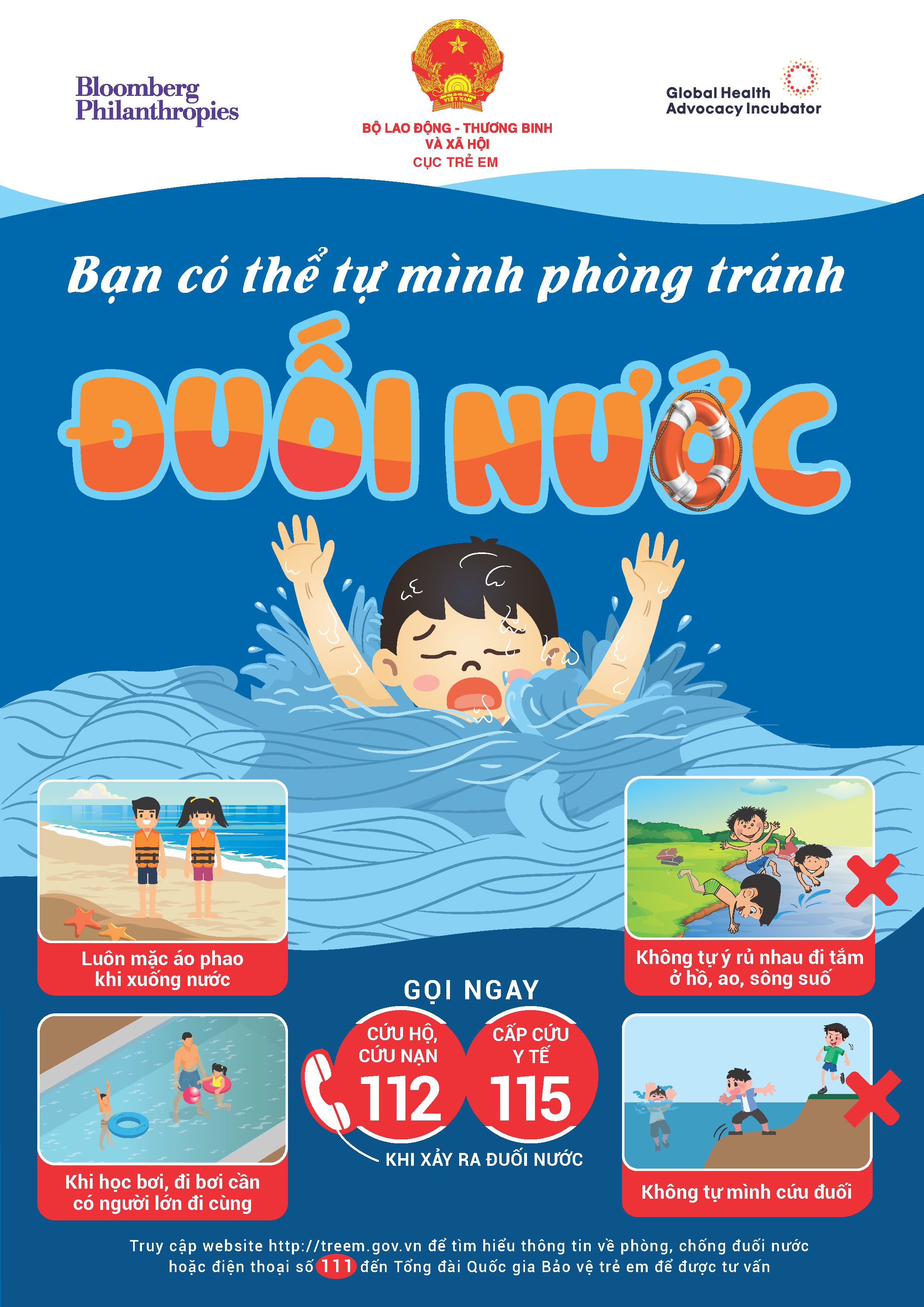 Tăng cường công tác phòng chống đuối nước cho trẻ em trong dịp hè năm 2023