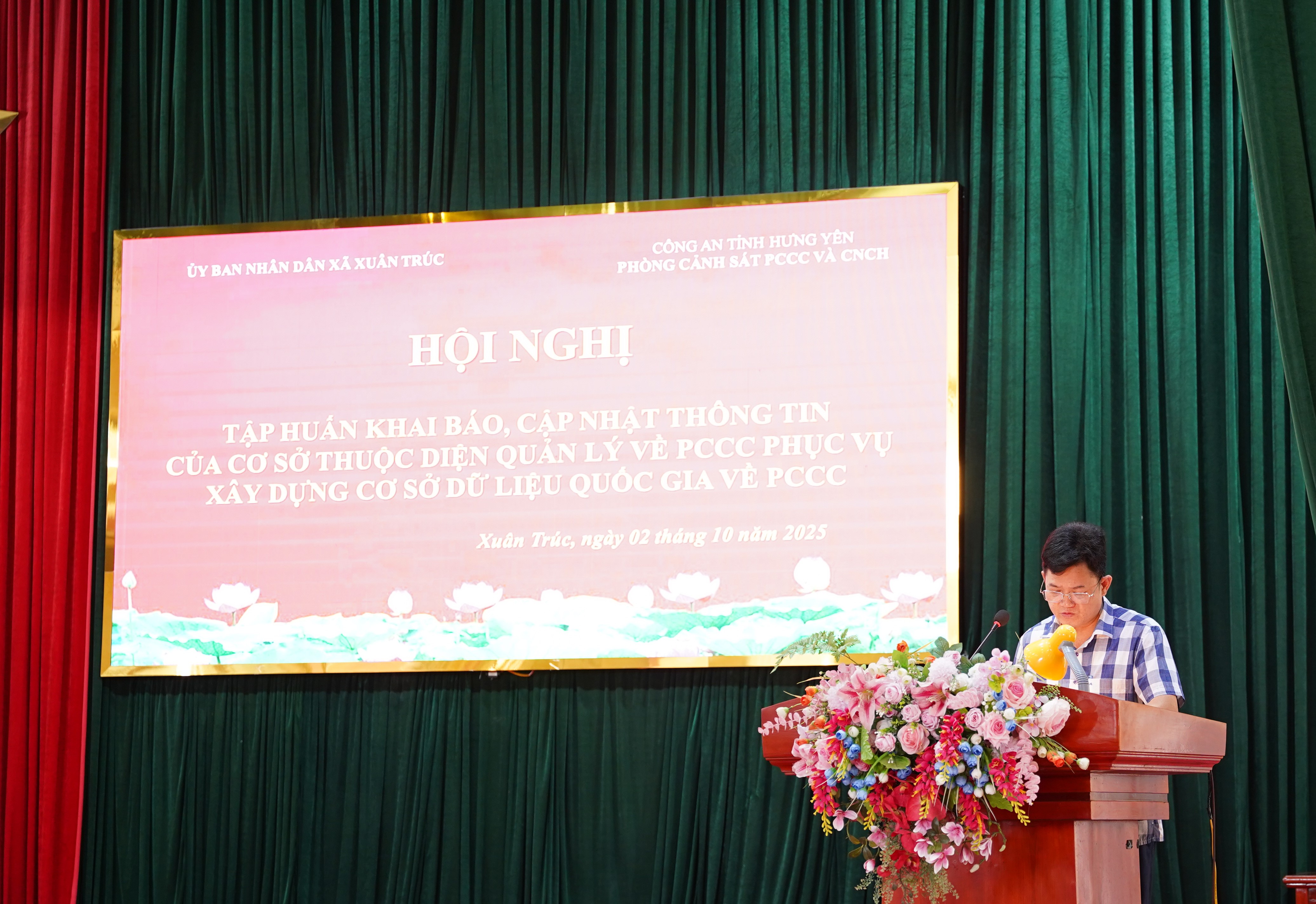 Xã Xuân Trúc: Tập huấn hướng dẫn khai báo, cập nhật thông tin cơ sở thuộc diện quản lý về phòng cháy chữa cháy