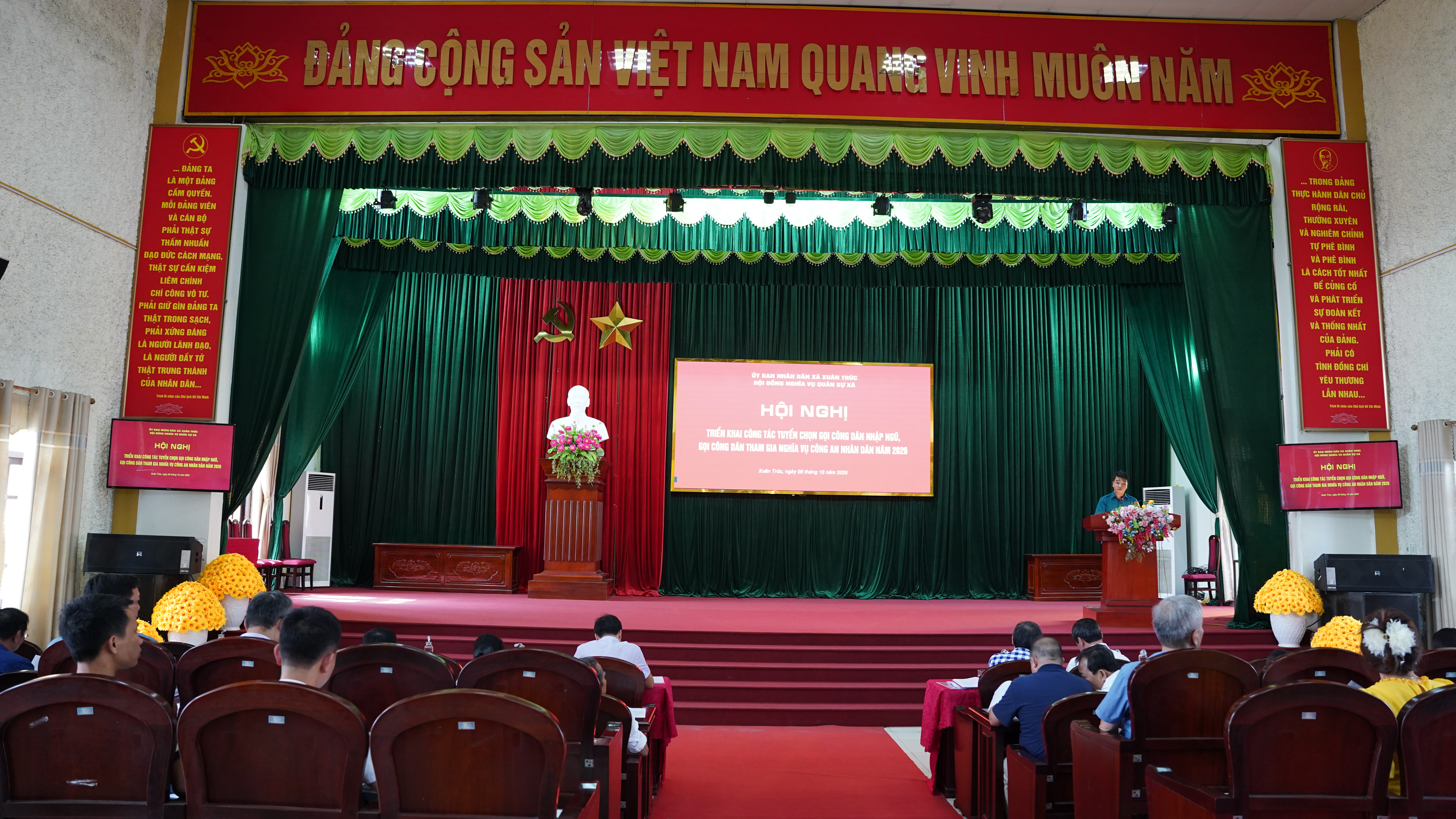 Xã Xuân Trúc triển khai công tác tuyển chọn gọi công dân nhập ngũ năm 2026
