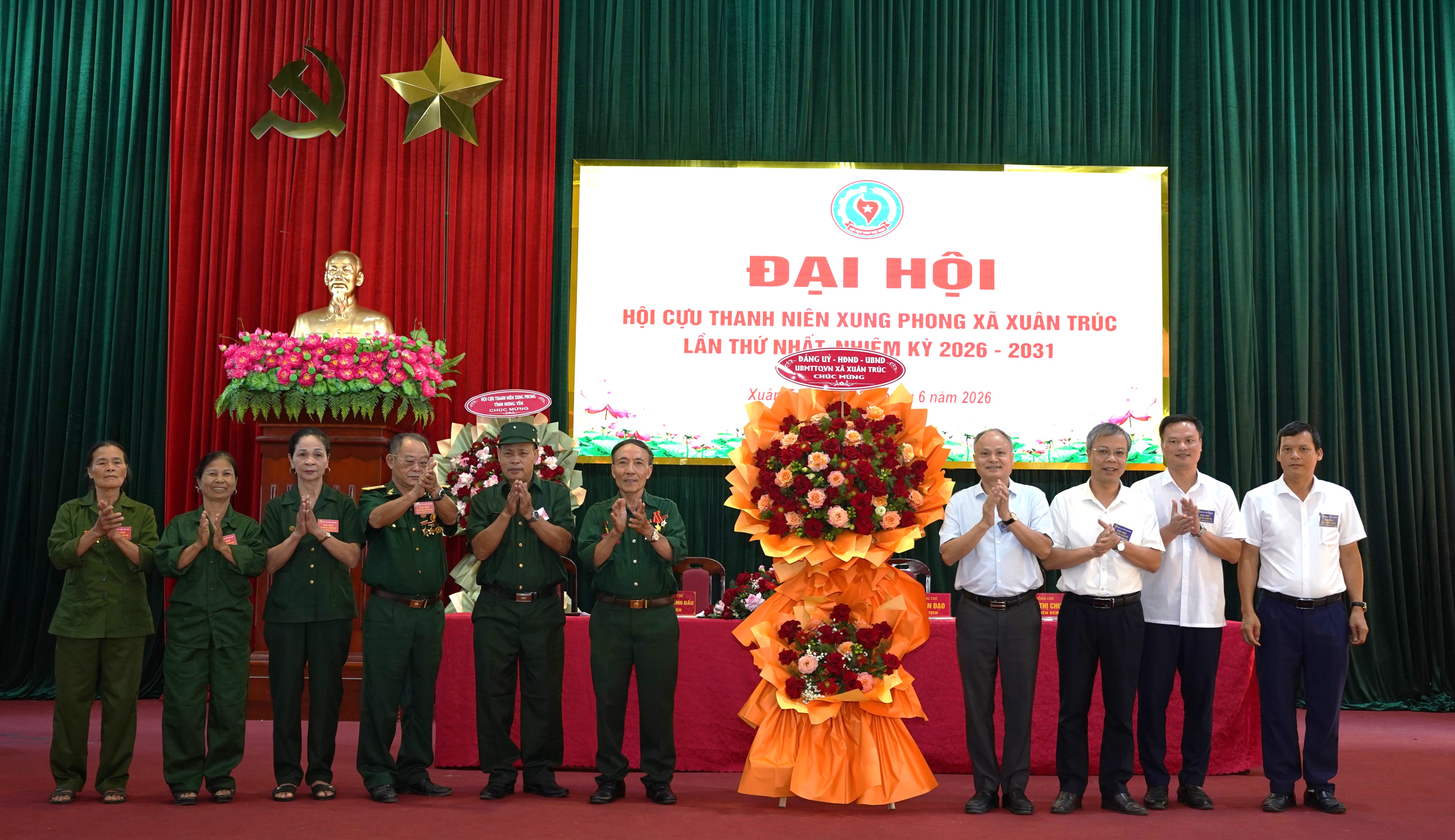 HỘI CỰU THANH NIÊN XUNG PHONG XÃ XUÂN TRÚC TỔ CHỨC ĐẠI HỘI ĐẠI BIỂU LẦN THỨ I, NHIỆM KỲ 2026 – 2031
