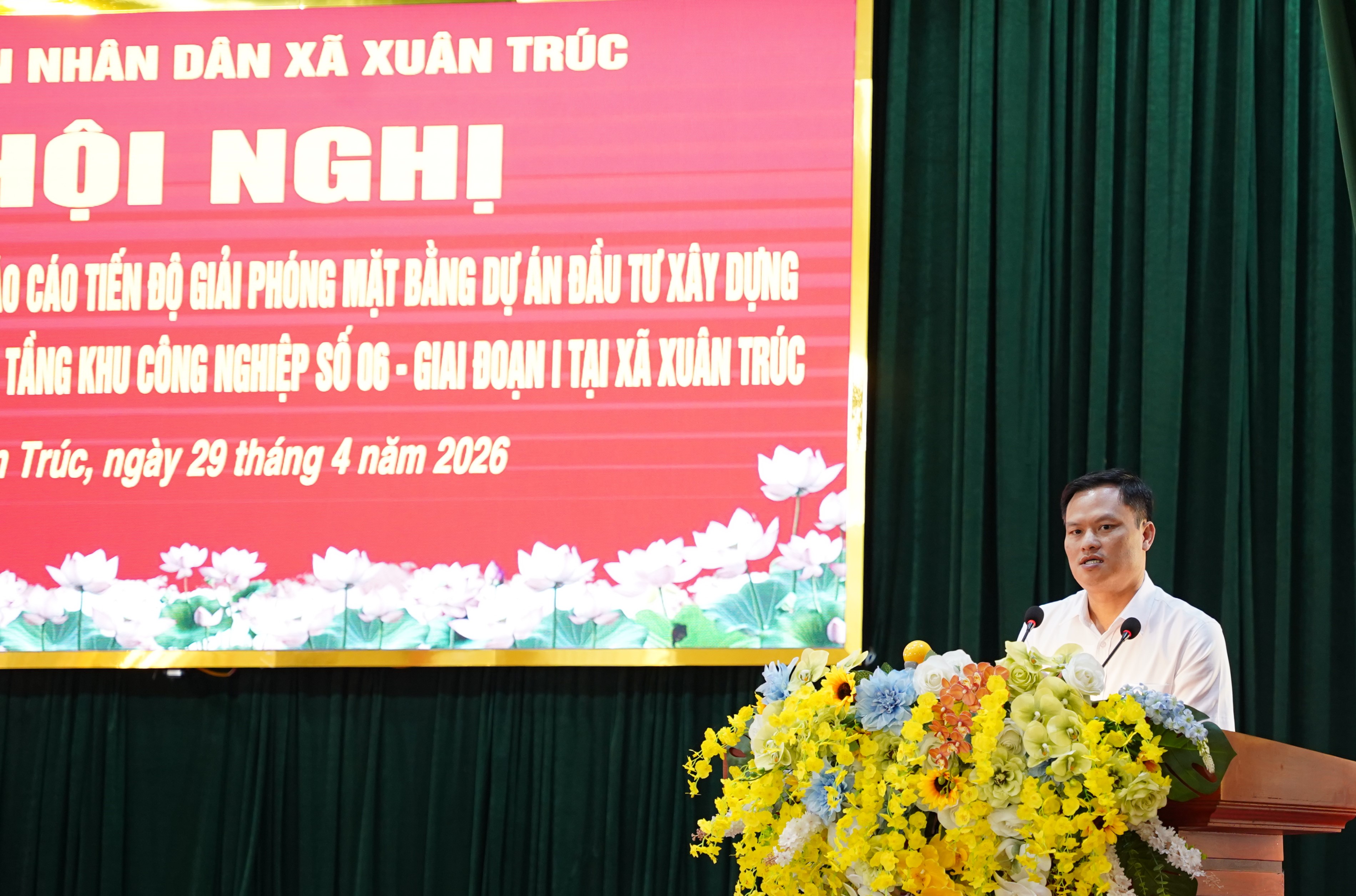 Hội nghị triển khai kế hoạch và báo cáo tiến độ giải phóng mặt bằng Dự án KCN số 06 – Giai đoạn 1