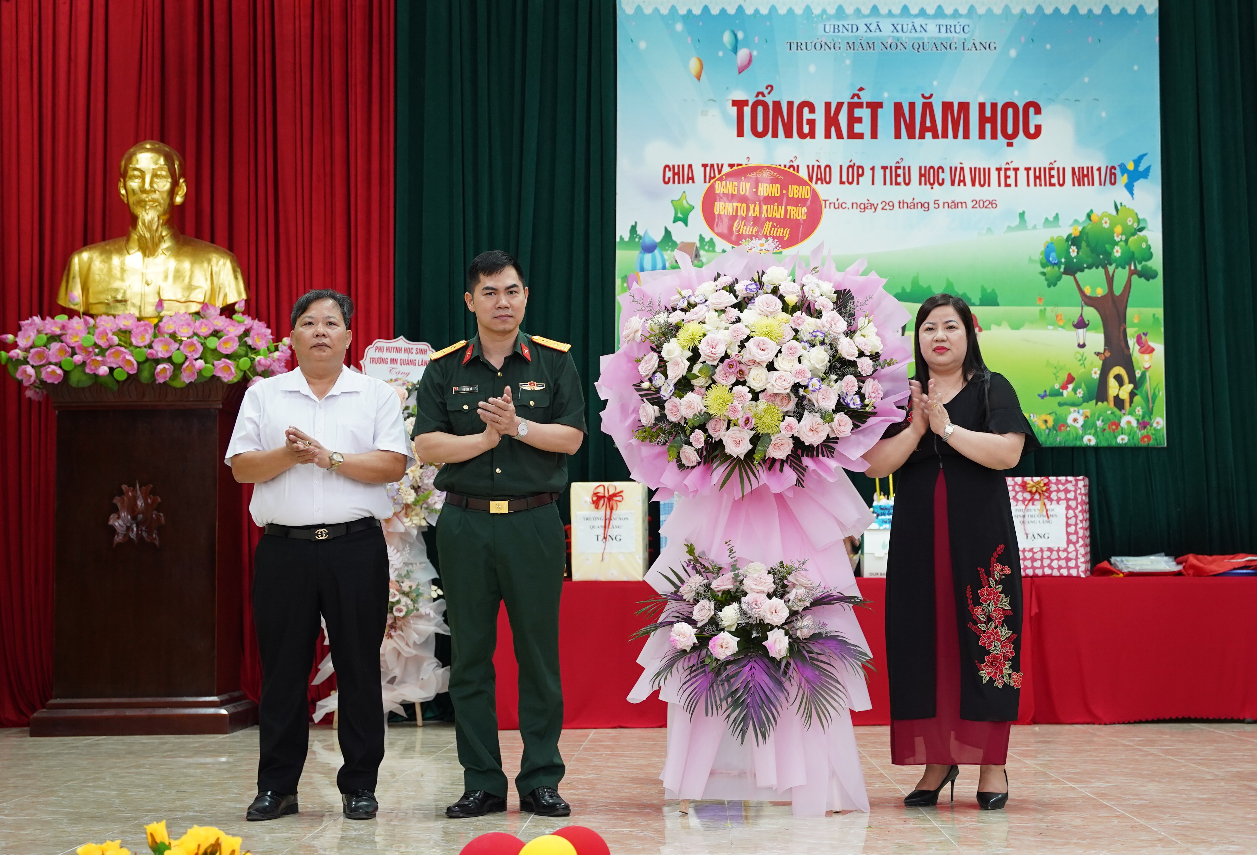 TRƯỜNG MẦM NON QUẢNG LÃNG TỔ CHỨC TỔNG KẾT NĂM HỌC 2025 – 2026