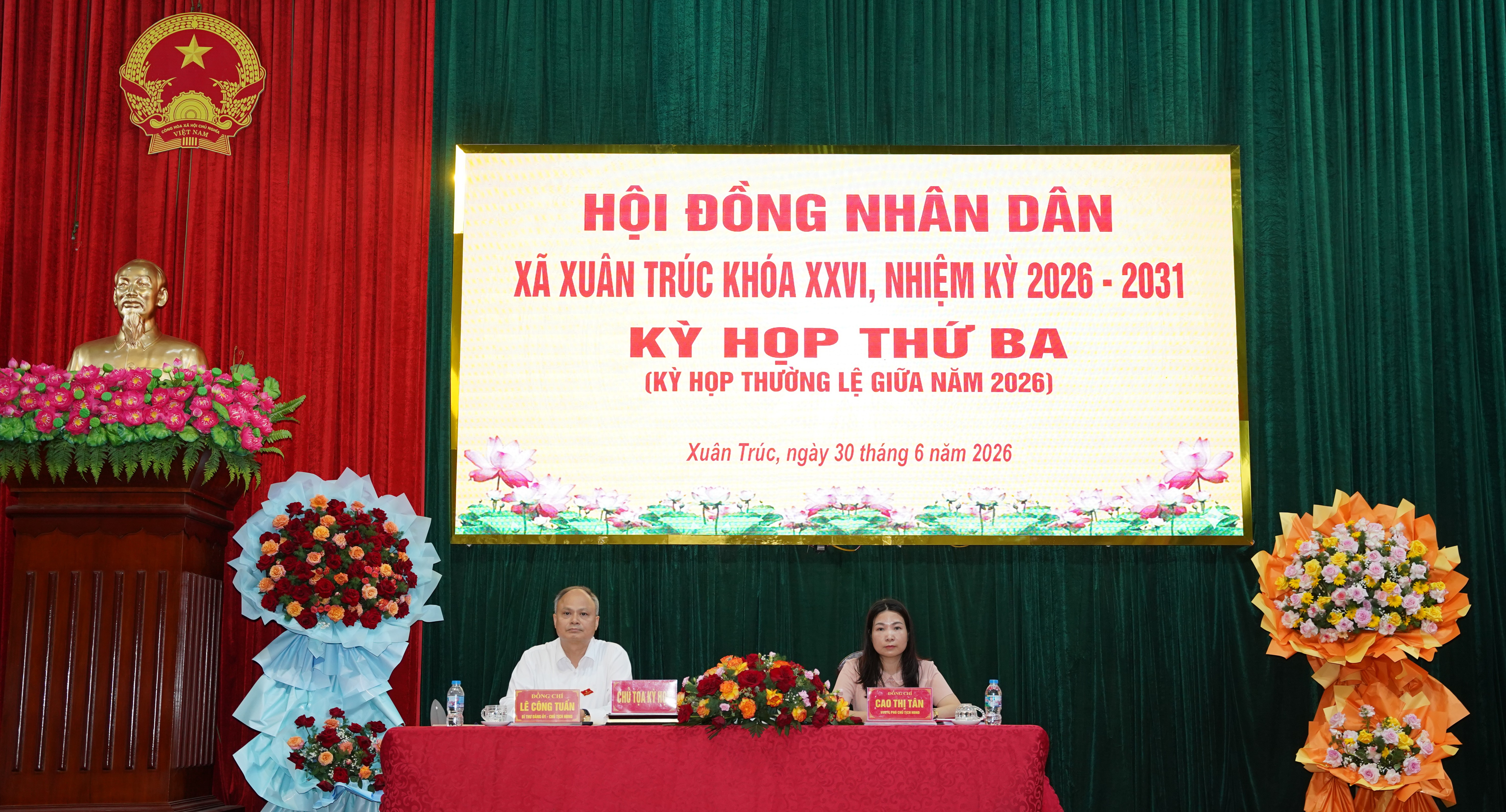 Kỳ họp thứ Ba HĐND xã Xuân Trúc khóa XXVI, nhiệm kỳ 2026 – 2031