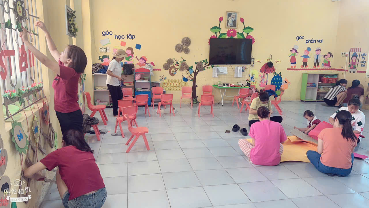 TRƯỜNG MẦM NON QUẢNG LÃNG TÍCH CỰC CHUẨN BỊ CHO NĂM HỌC MỚI