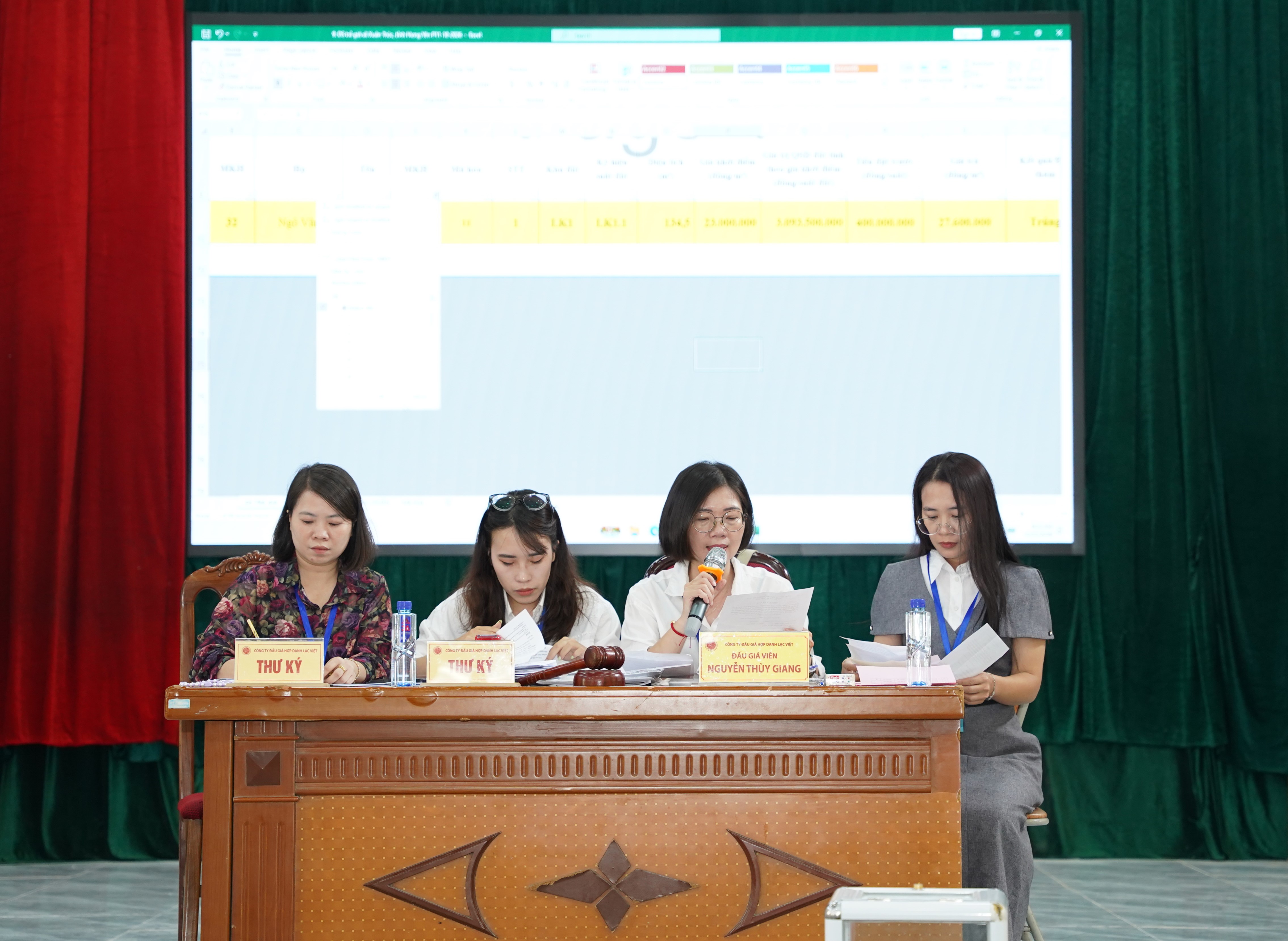 Xã Xuân Trúc tổ chức đấu giá quyền sử dụng đất cho nhân dân làm nhà ở tại thôn Cao Trai